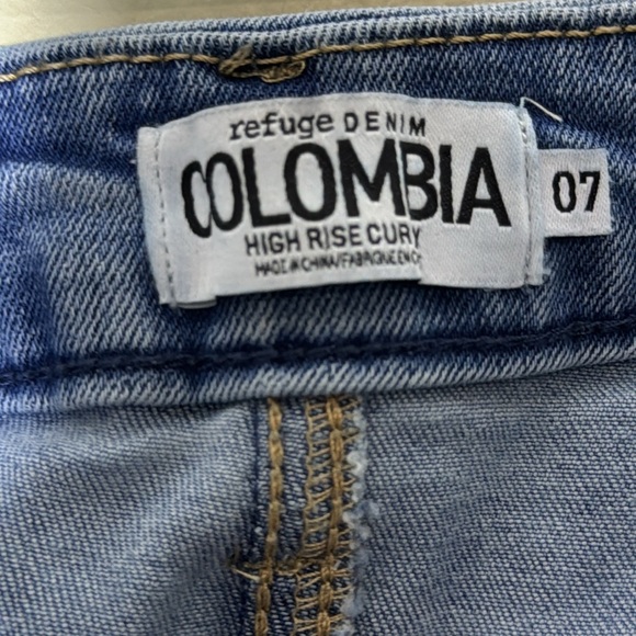Refuge Denim Columbia High Rise Curvy Women's Size 7 Light Wash - Picture 3 of 3